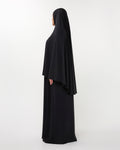 Khimaarset met Jurk | Jet Black